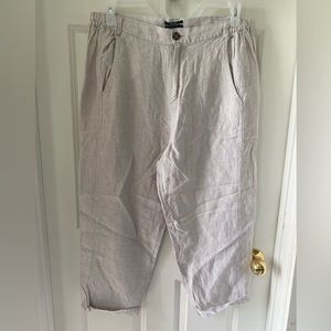JNY linen capri pants